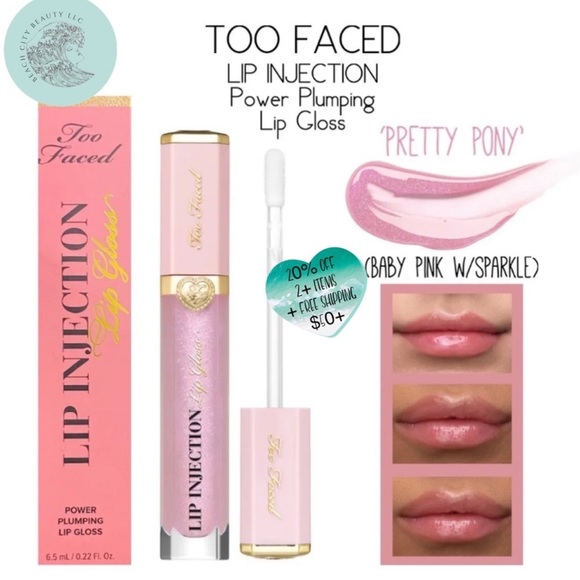 Too Faced Other - New! Too Faced Lip Injection Power Plumping Lip Gloss in “pretty pony”